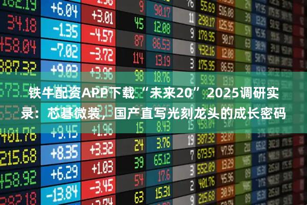 铁牛配资APP下载 “未来20” 2025调研实录：芯碁微装，国产直写光刻龙头的成长密码